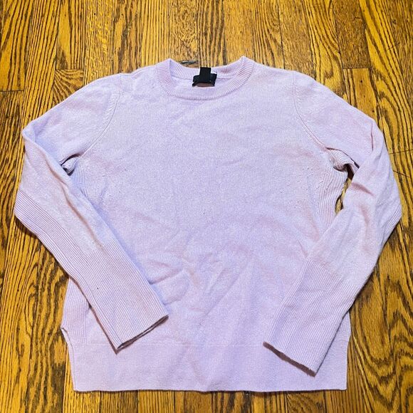 Halogen 100% Cashmere Sweater Women's M Lavender Purple Crew Neck Pullover - Picture 1 of 15